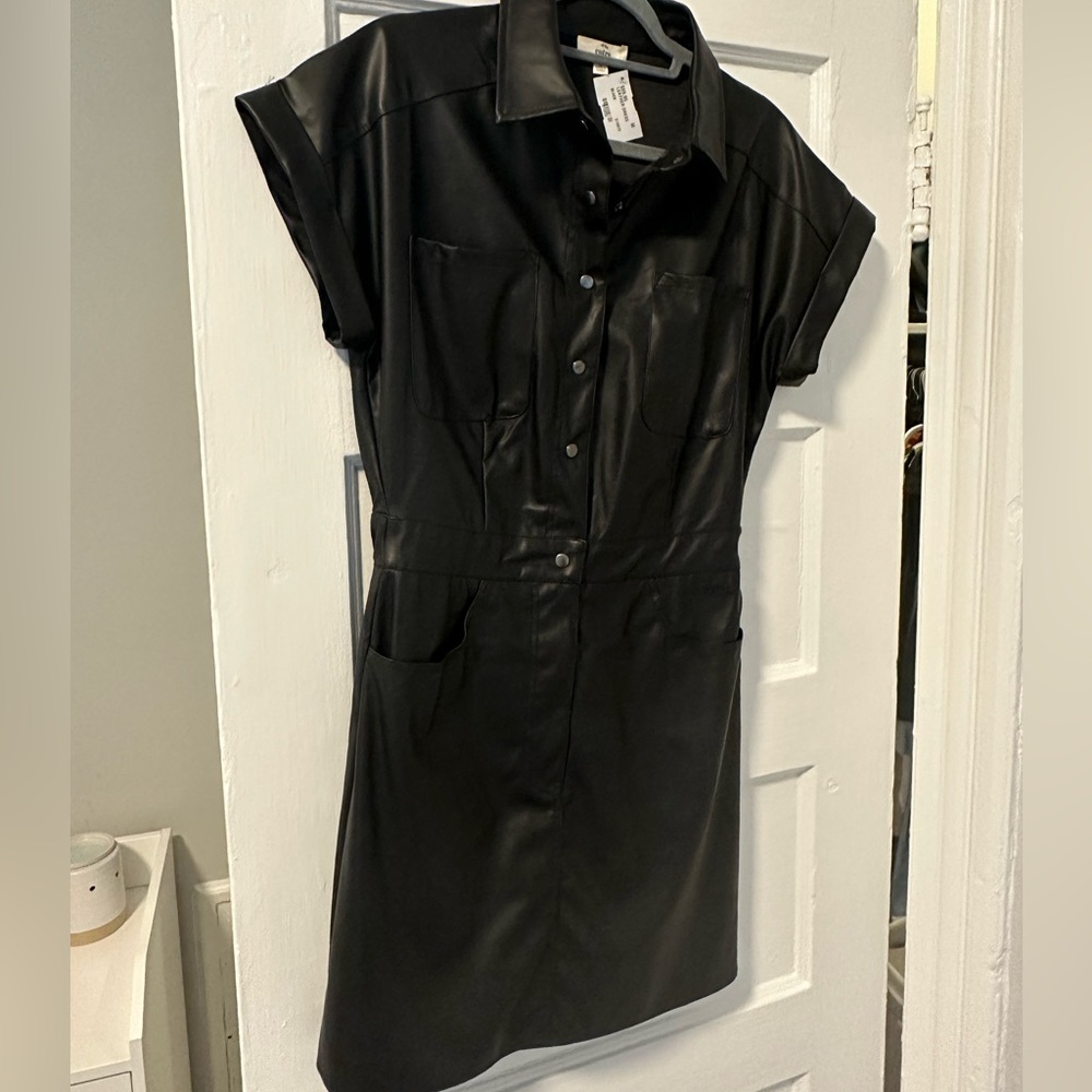 Black Leather Dress